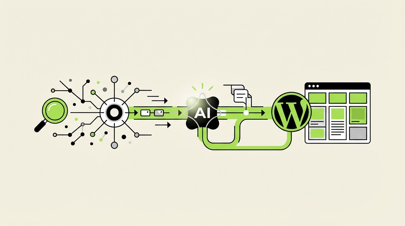 How Rankdesk automates the workflow from research to WordPress